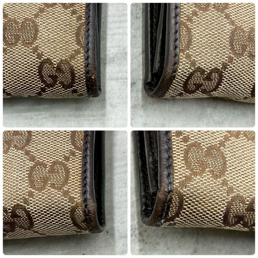 GUCCI グッチ 長財布 シェリーライン GGキャンバス GG柄 ベージュ 茶