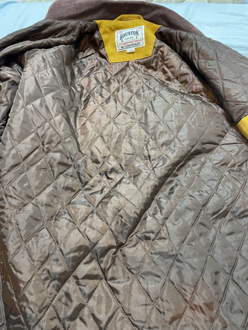 HOUSTON ヒューストン カバーオール キルト生地 メンズLサイズ アウター