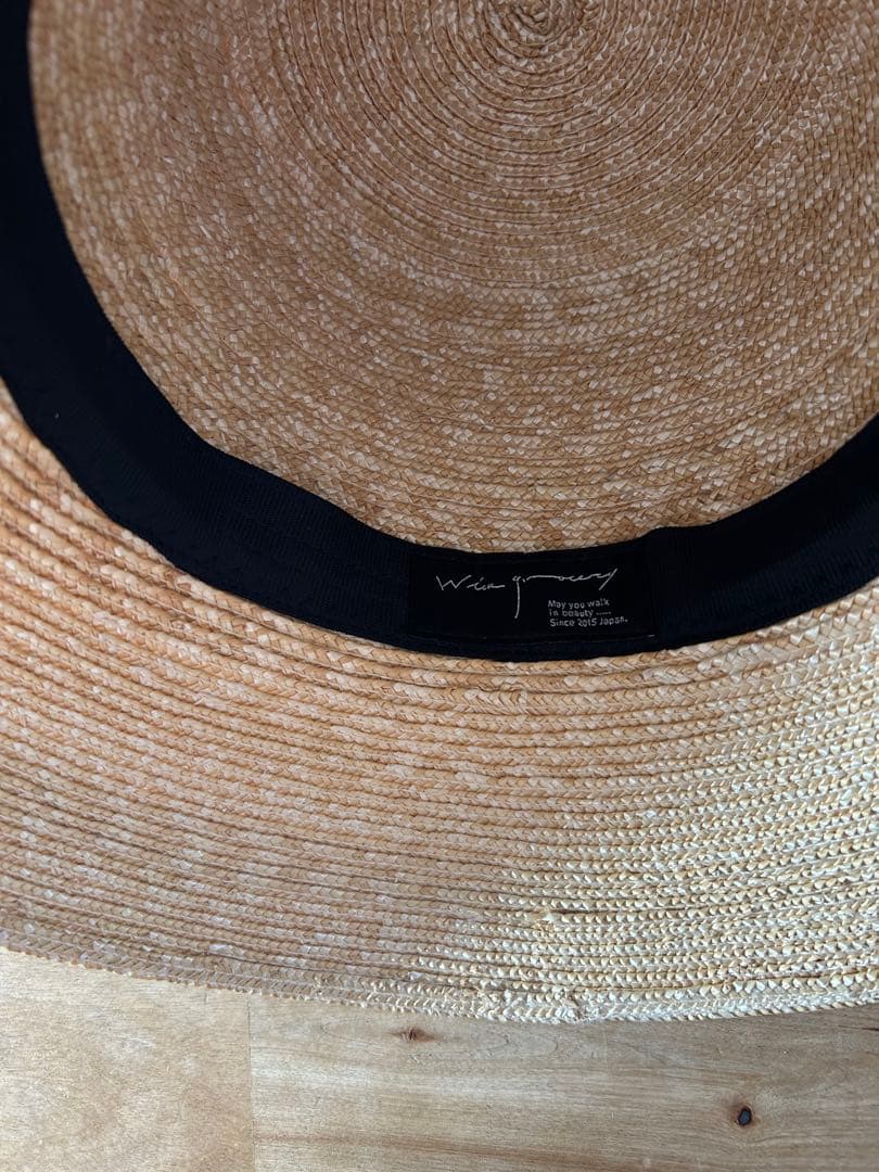 wicagroceryストローハット　美品