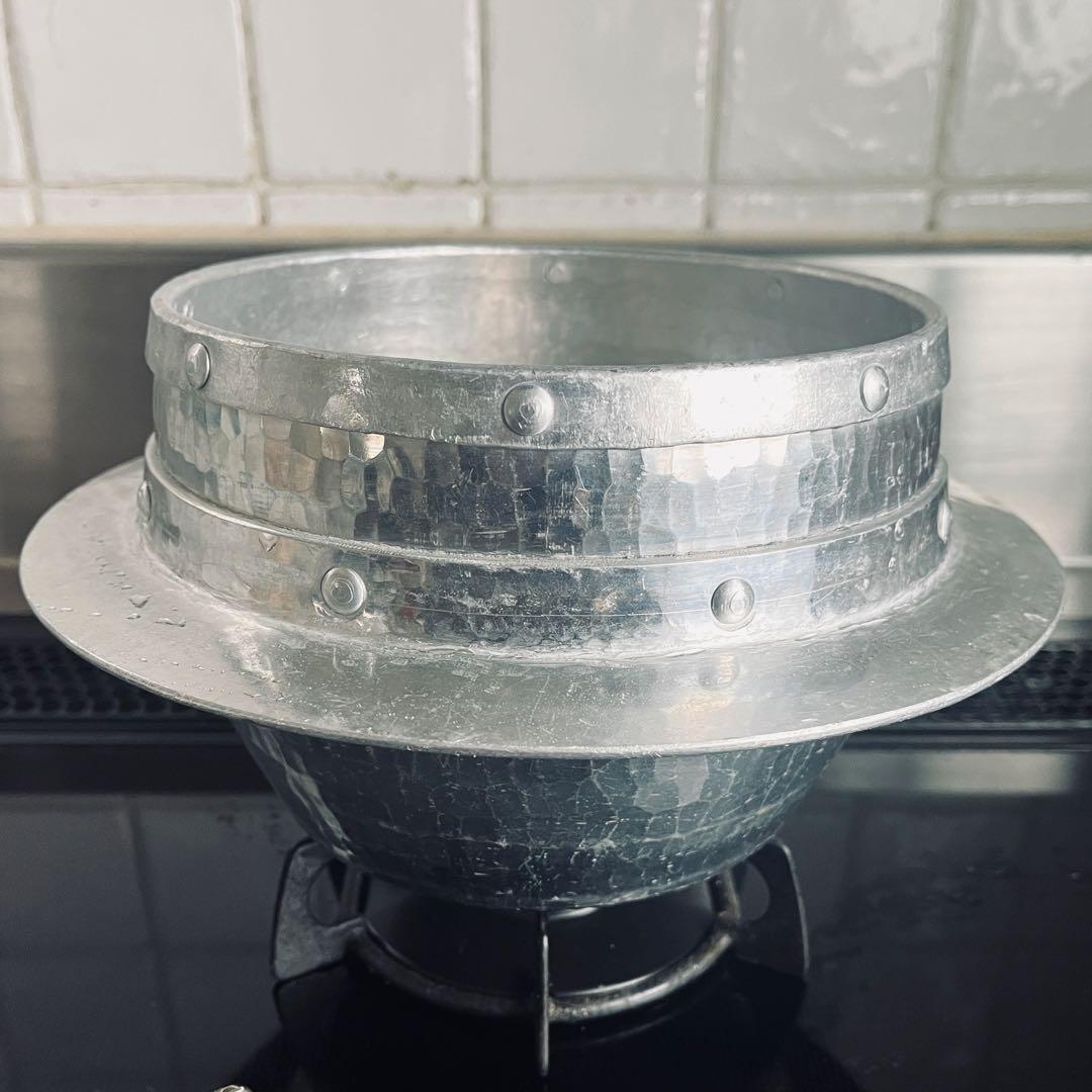 アルミ打ち出し羽釜 釜定木蓋セット