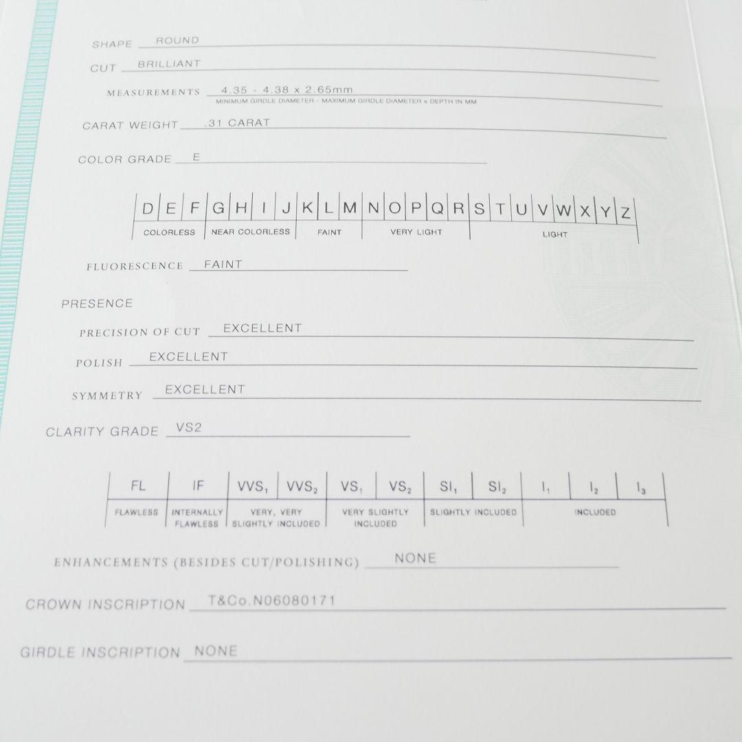 美品【ティファニー】K18YG バイザヤード　ダイヤ　0.31ct ネックレス