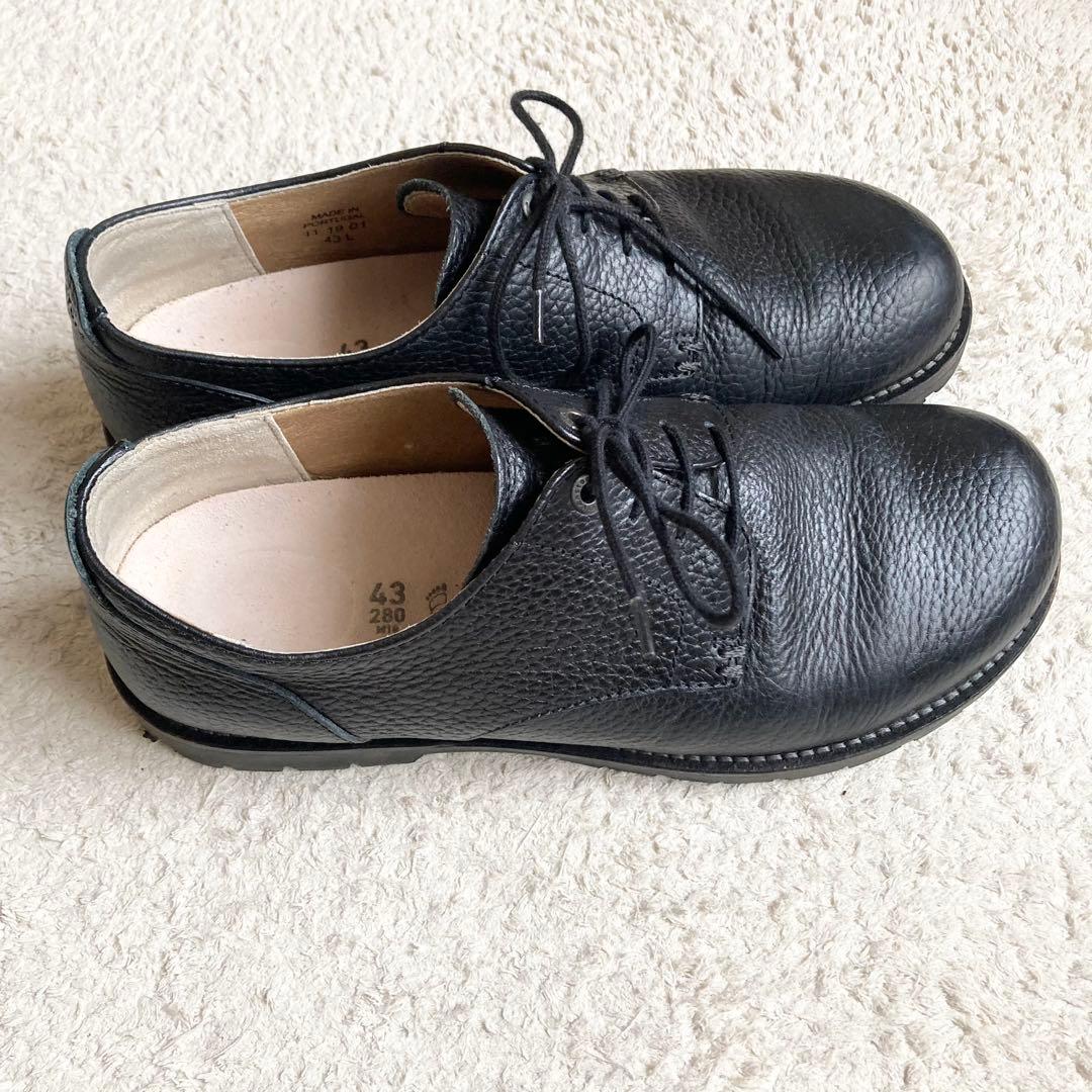 ビルケンシュトック　ギルフォード　ビジネスシューズ　レザー　シボ　革　レザー　黒