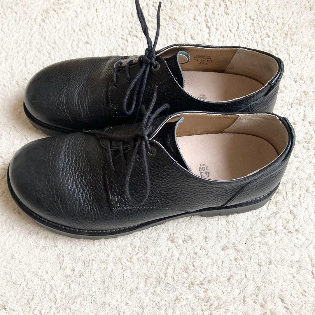 ビルケンシュトック　ギルフォード　ビジネスシューズ　レザー　シボ　革　レザー　黒