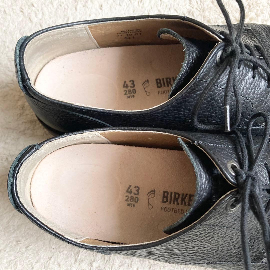 ビルケンシュトック　ギルフォード　ビジネスシューズ　レザー　シボ　革　レザー　黒