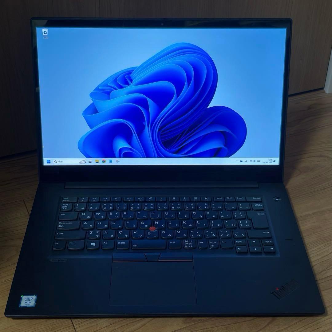 ThinkPad P1 Gen2 Xeon/32GB/T2000/4Kタッチ