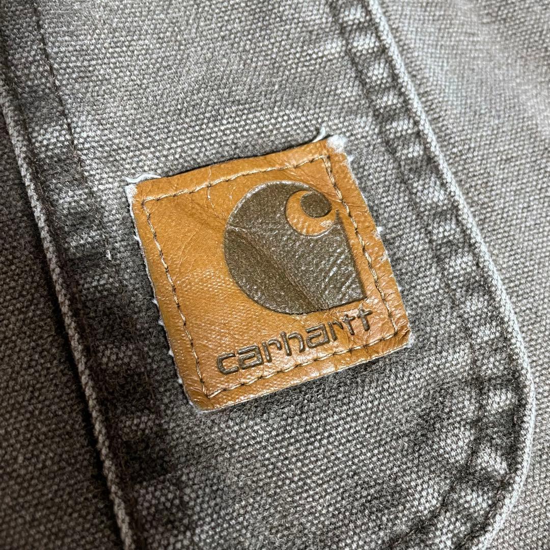 Carhartt カーハート 革ロゴ ダック ダブルニー オーバーオール