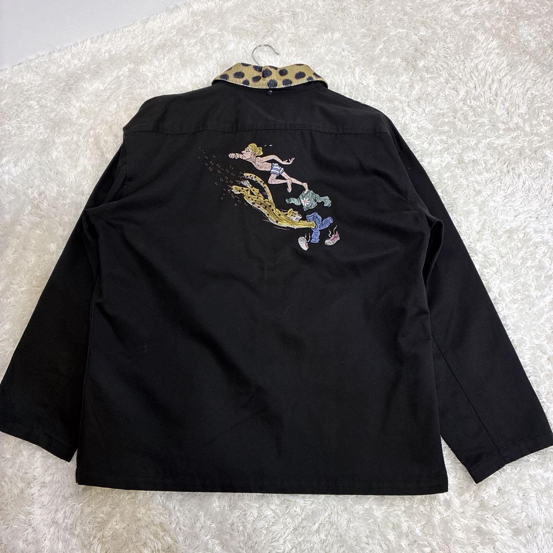 ディッキーズ × レフトアローン コラボ ストリート カバーオール 刺繍 XL