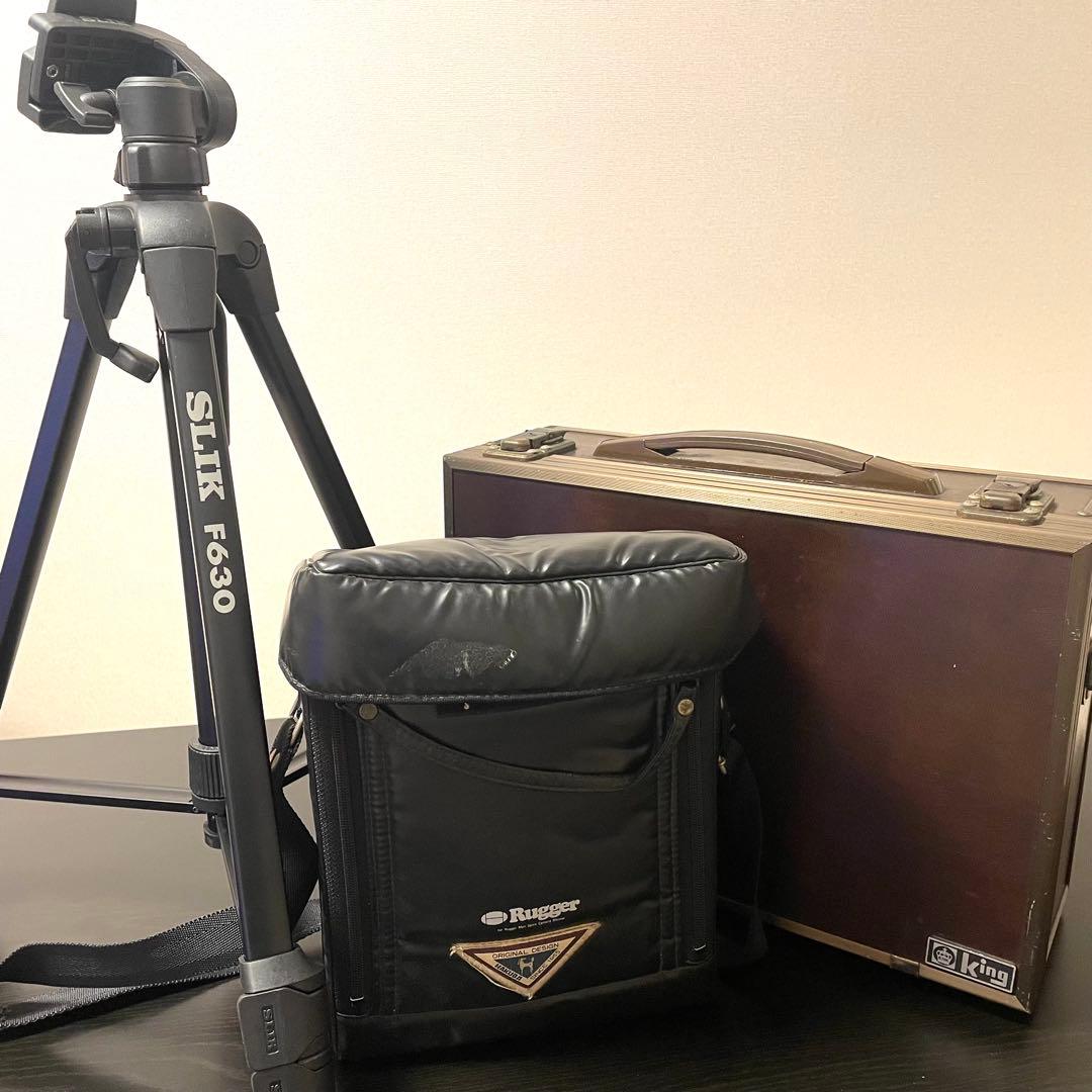 【レトロ一眼】MINOLTA X-700 レンズ 三脚 ストロボ 露出計 一式