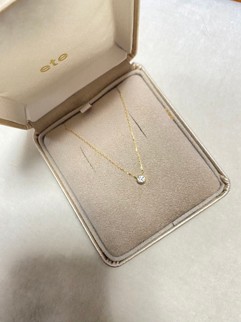 ete ダイヤモンドペンダントネックレス 42cm