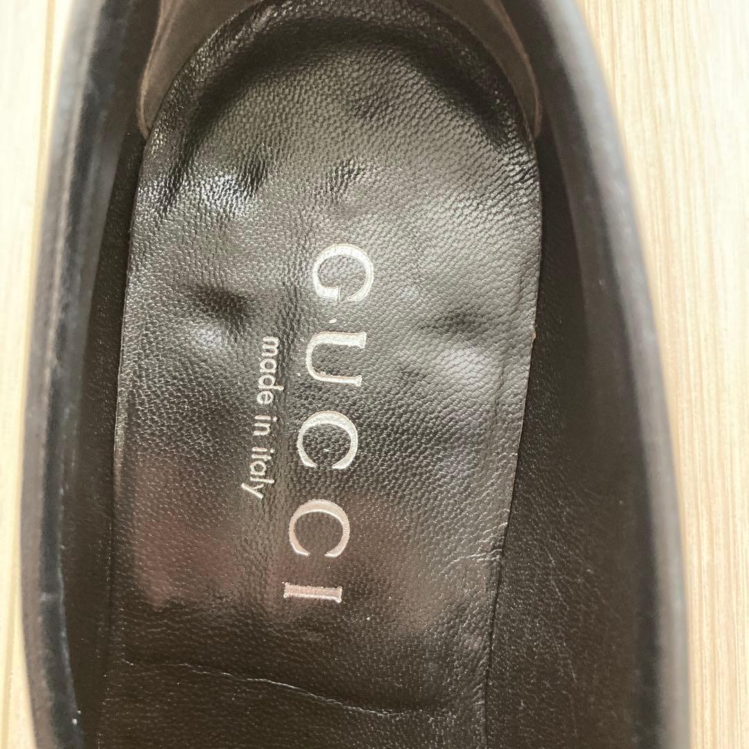 美品 GUCCI / ビットローファー 黒銀 42 1/2 E 27.5