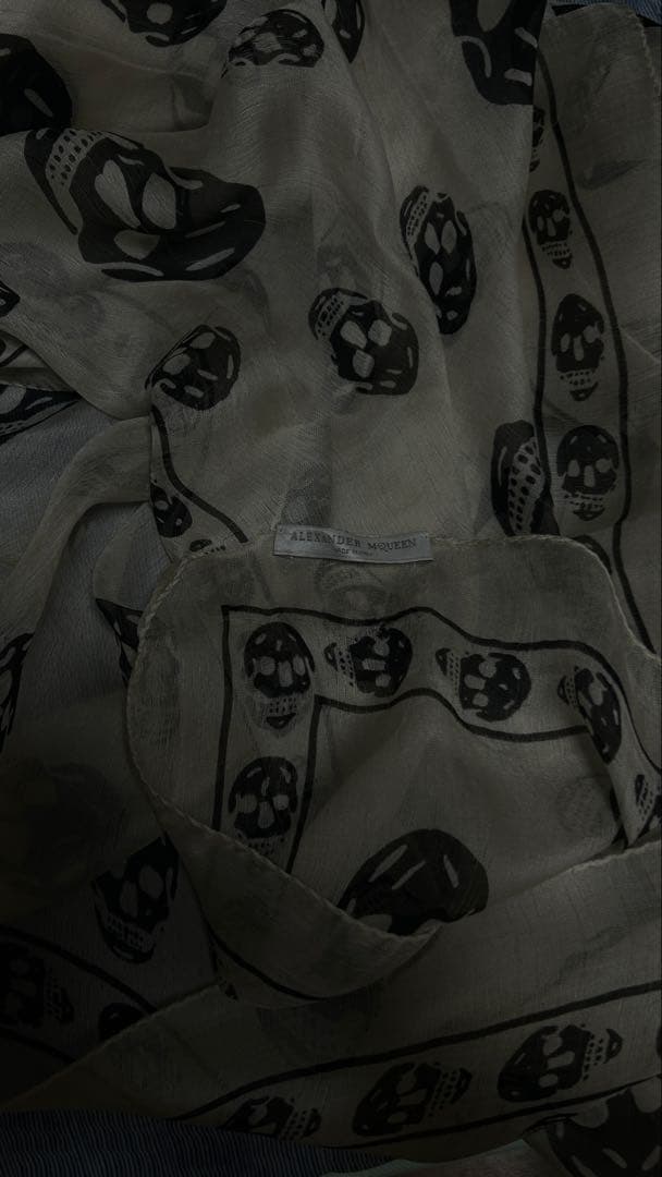 Alexander McQueen - スカーフ white