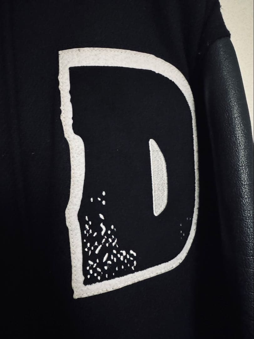 【本革】ZARA ヴァーシティジャケット バッファローレザー L-XL 希少美品