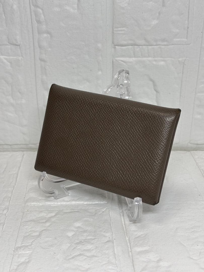 m.j. 　HERMES エルメス　カルヴィ エトゥープ カードケース