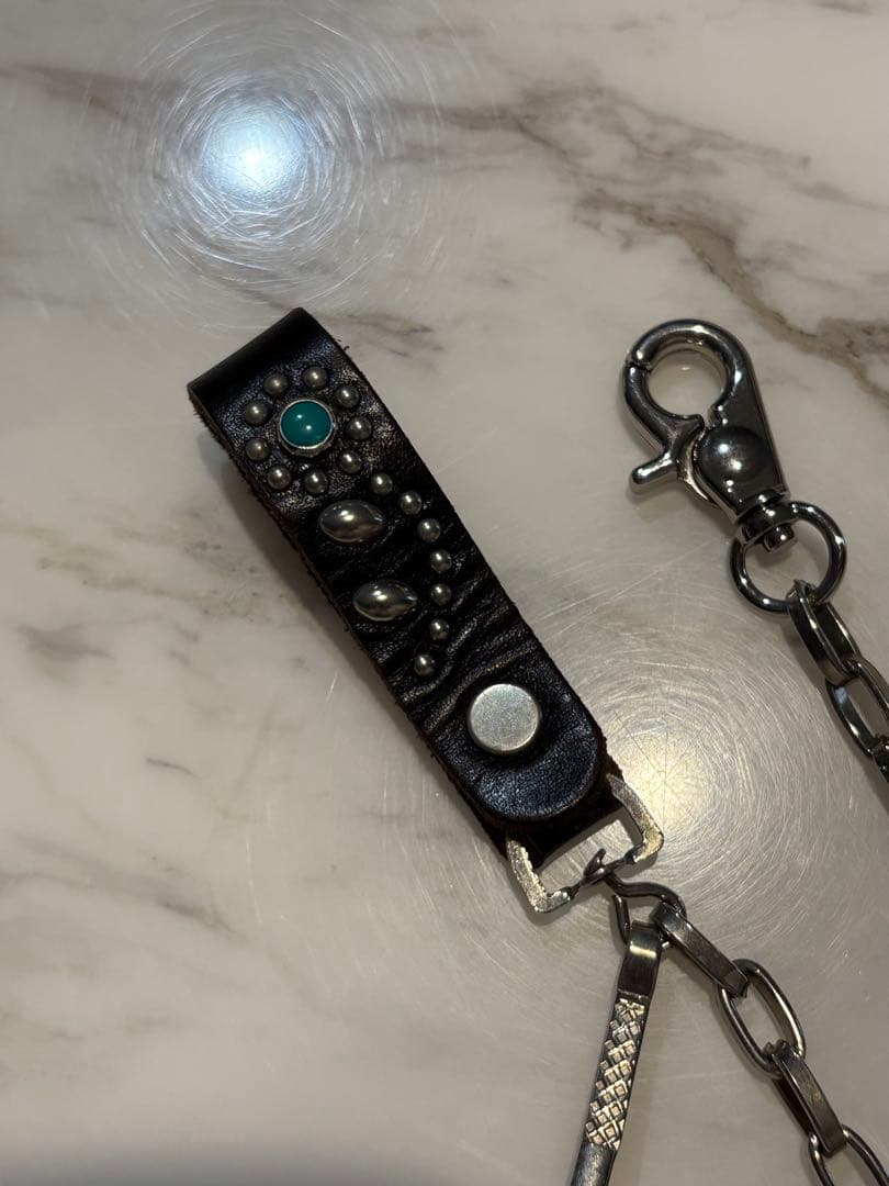 小物 HTC Wallet Chain #32 Flower Turquoise