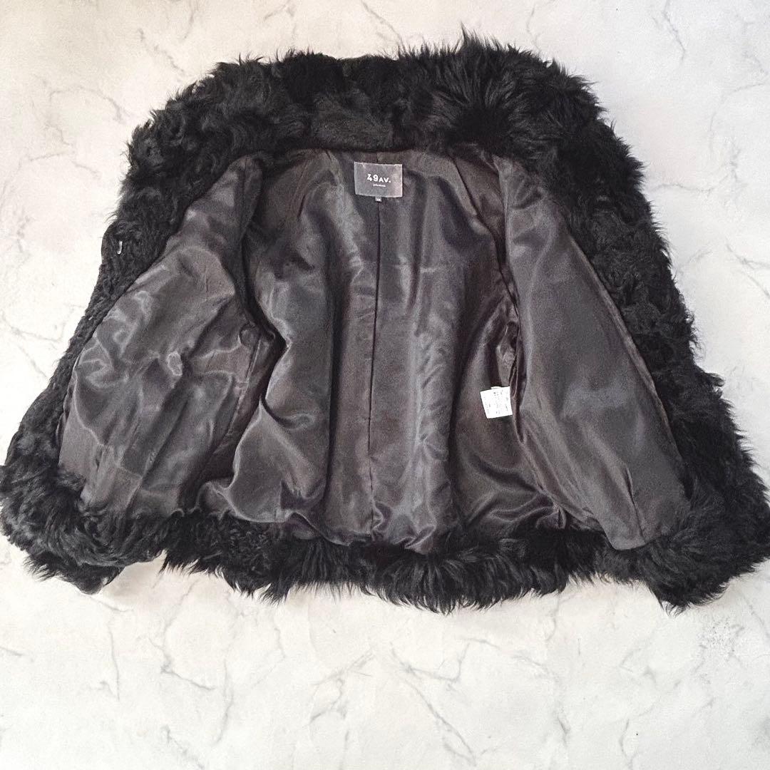 美品✨ジュンコシマダ 極上チキャンラムファー ジャケット ボリューム毛皮 38