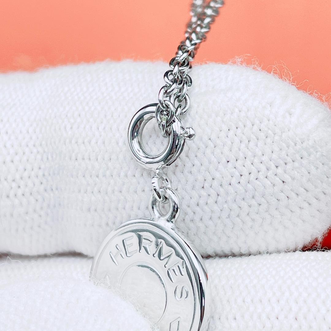 ◇エルメス◇ 新品仕上済 セリエ ネックレス ペンダント 小 シルバー 4.94
