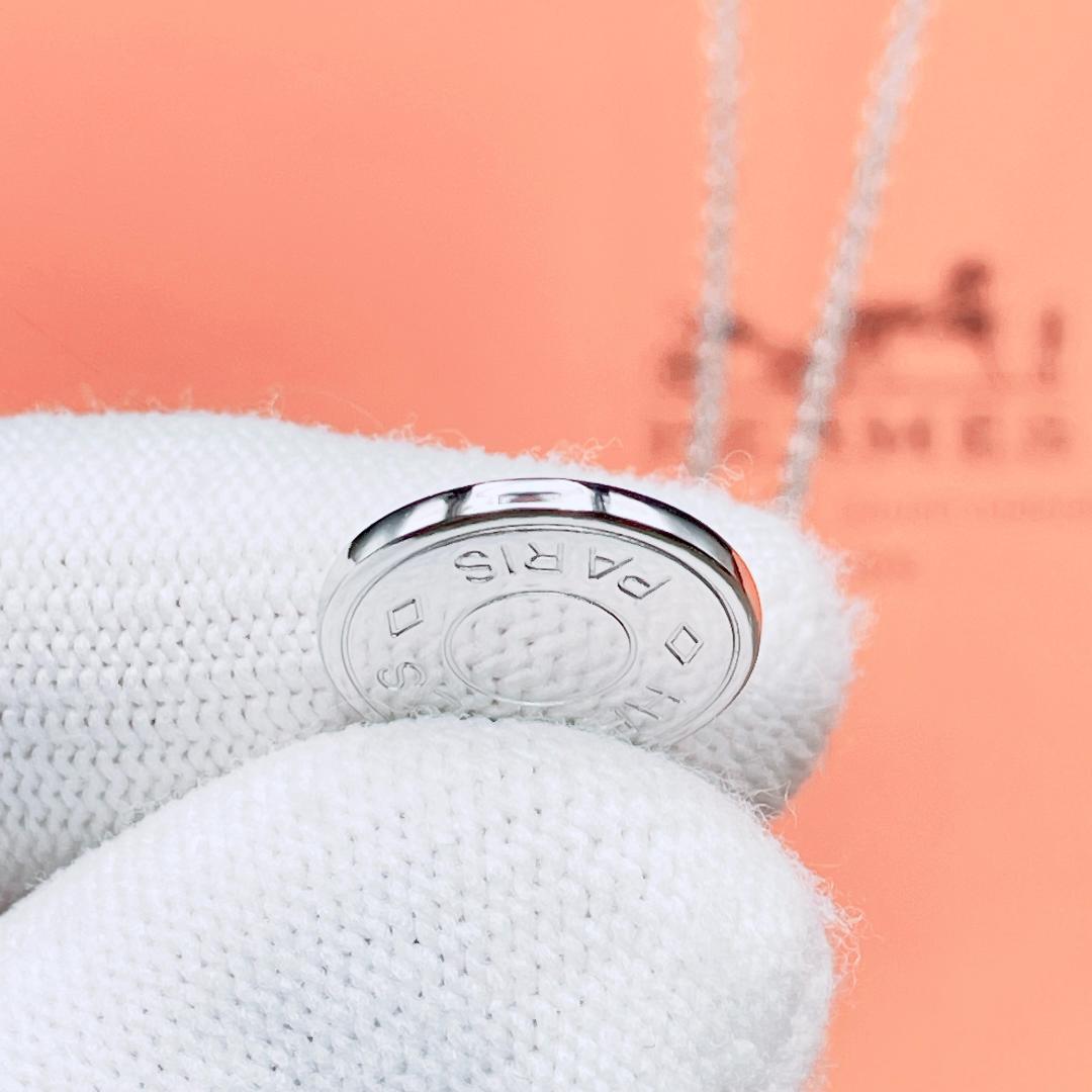 ◇エルメス◇ 新品仕上済 セリエ ネックレス ペンダント 小 シルバー 4.94