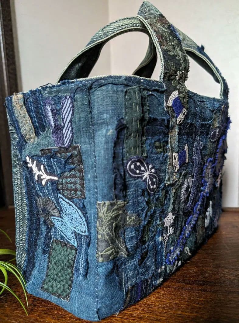 《吉田カバン&Wolf&Flower&襤褸》古布　藍染　ミナ　pjc 　バック