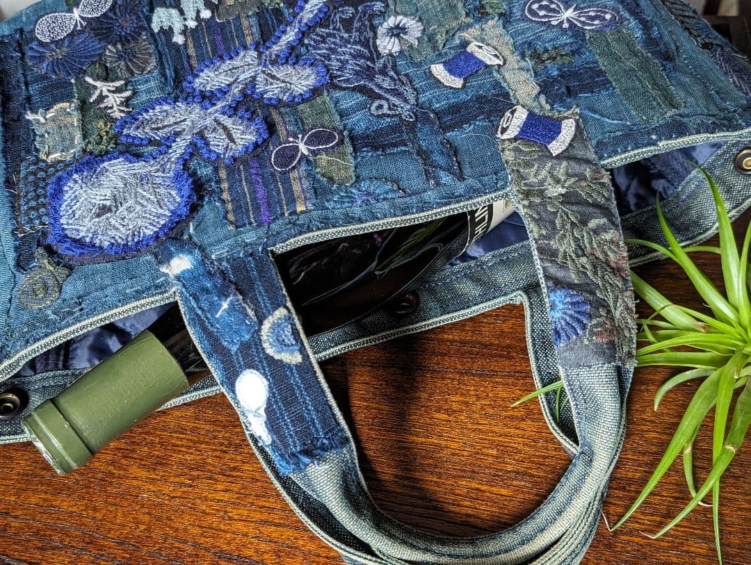 《吉田カバン&Wolf&Flower&襤褸》古布　藍染　ミナ　pjc 　バック