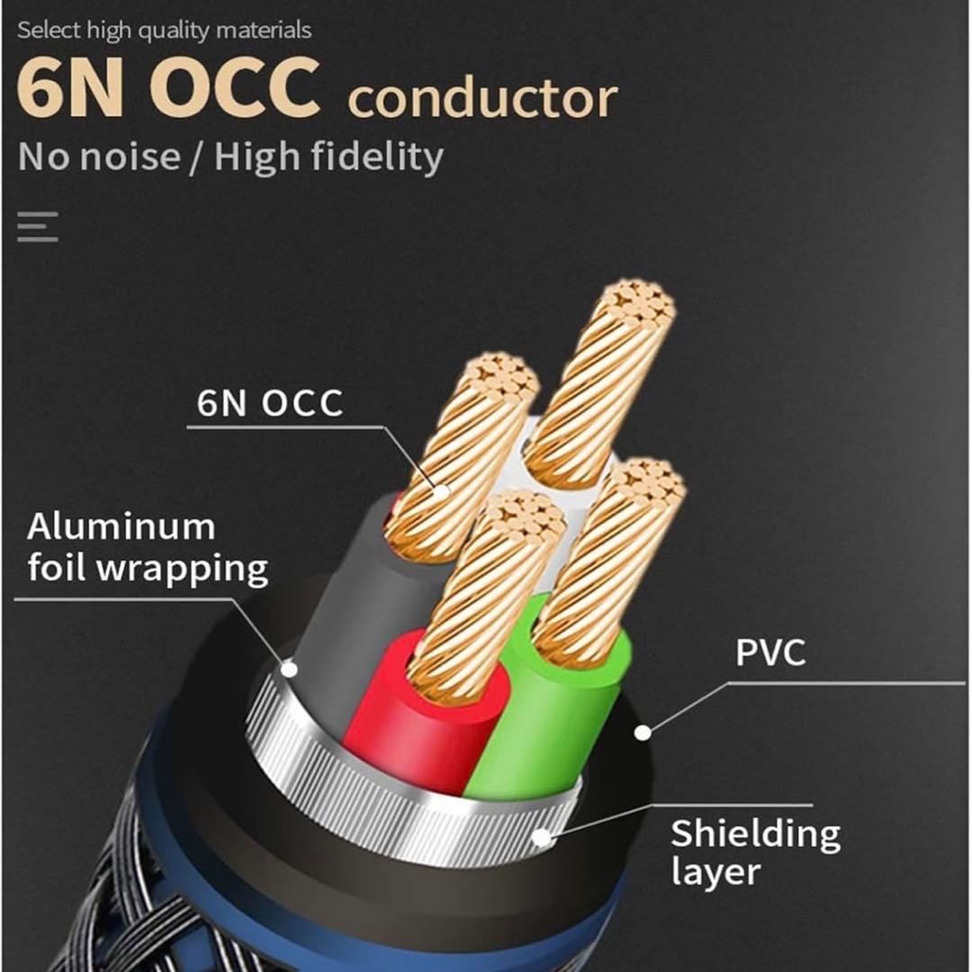 3.5mm オーディオケーブル4.5m Yスプリッター アンホームシアター