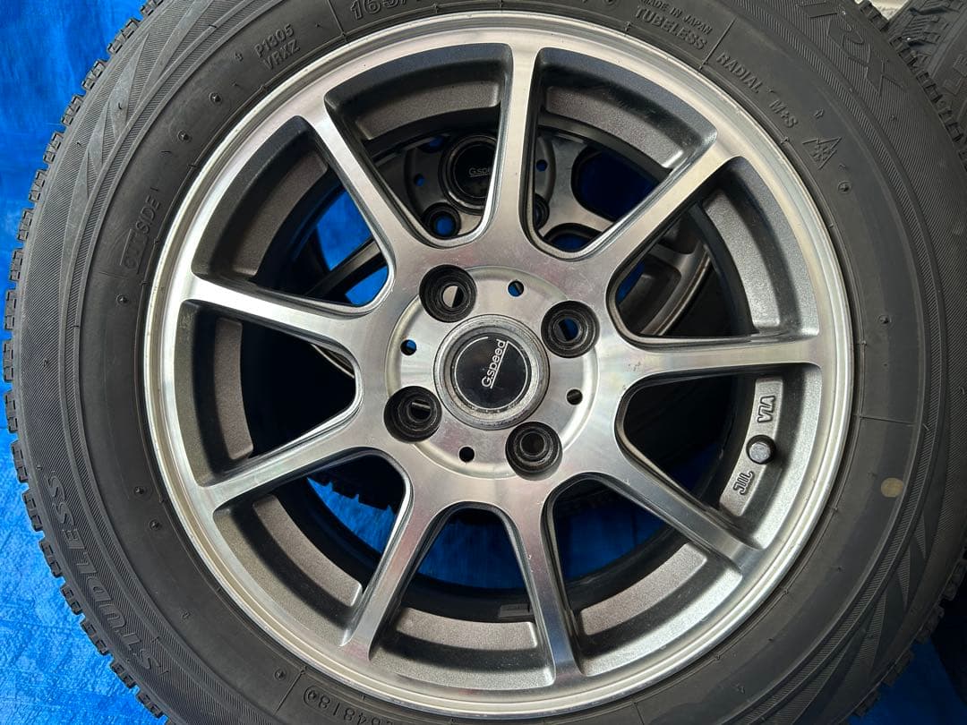 中古ブリジストン165/70R14 2018年製スタッドレスセット
