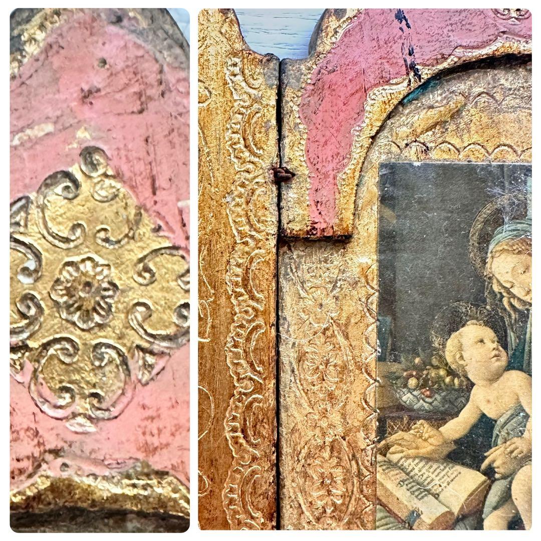 【希少品】キリスト教の壁掛け 聖母マリア フランスアンティーク 骨董