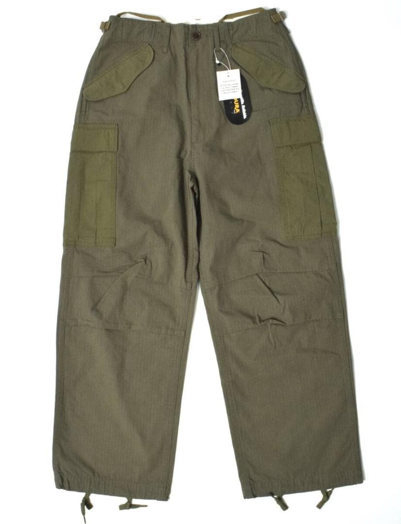 未使用3.4万 ナナミカ カーゴパンツ 0 レディース カーキ SUCS303