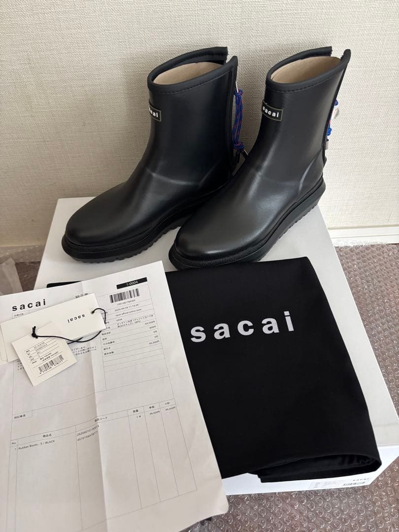 新作！！sacai レインブーツS36〜37サイズ