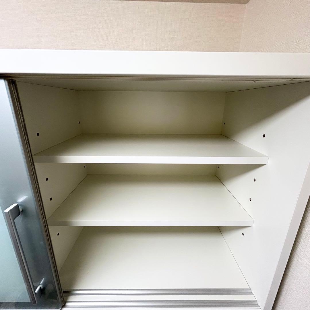 【ゆうちゃんさん専用】美品 松田家具 ホワイト食器棚 カップボード 幅117