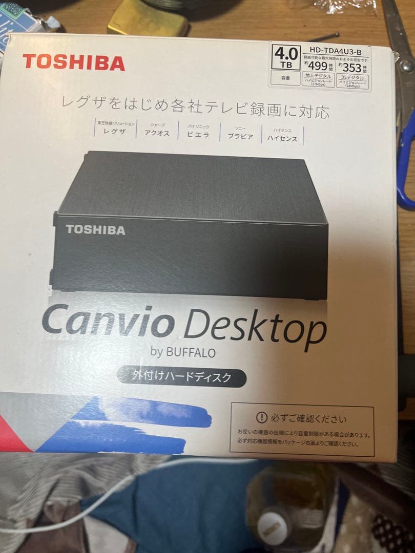 TOSHIBA Canvio Desktop 4TB 外付けハードディスク
