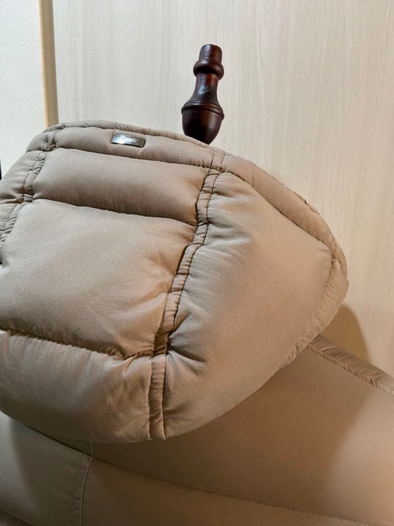 【美品】HERNO N-3Bダウンコート ミドル丈　ブラウンベージュ 44