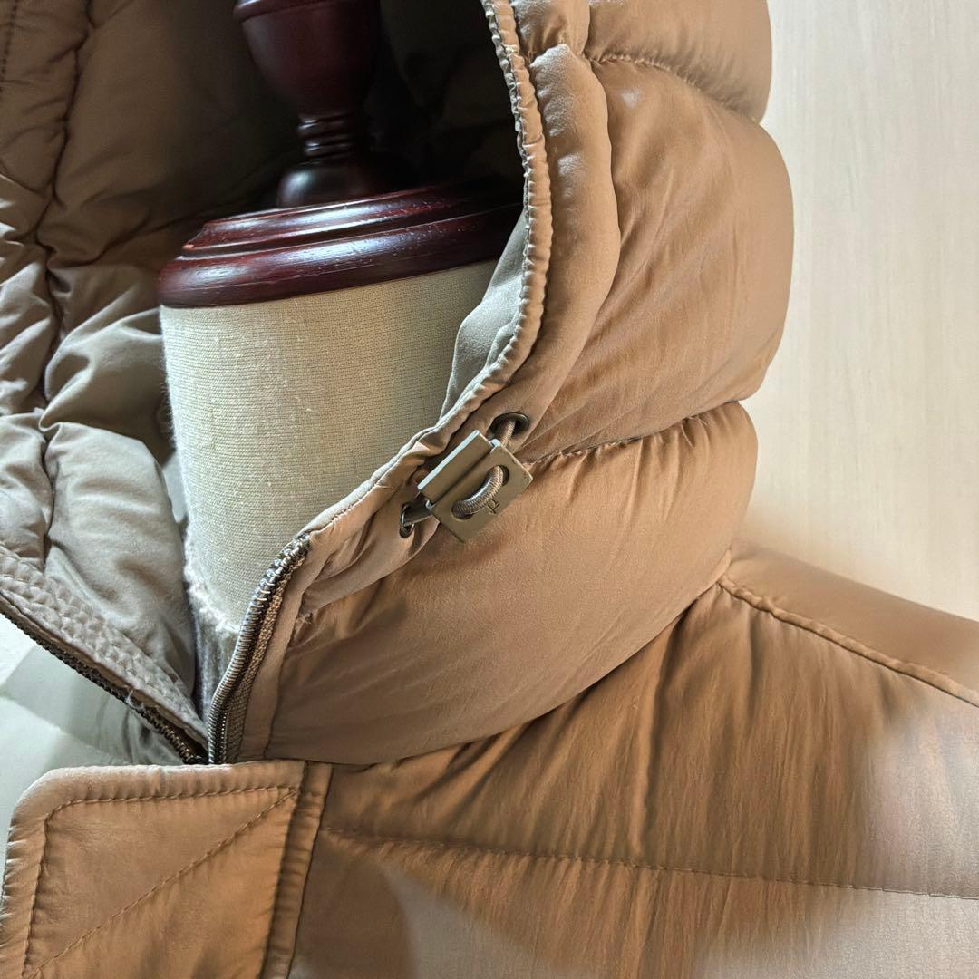 【美品】HERNO N-3Bダウンコート ミドル丈　ブラウンベージュ 44