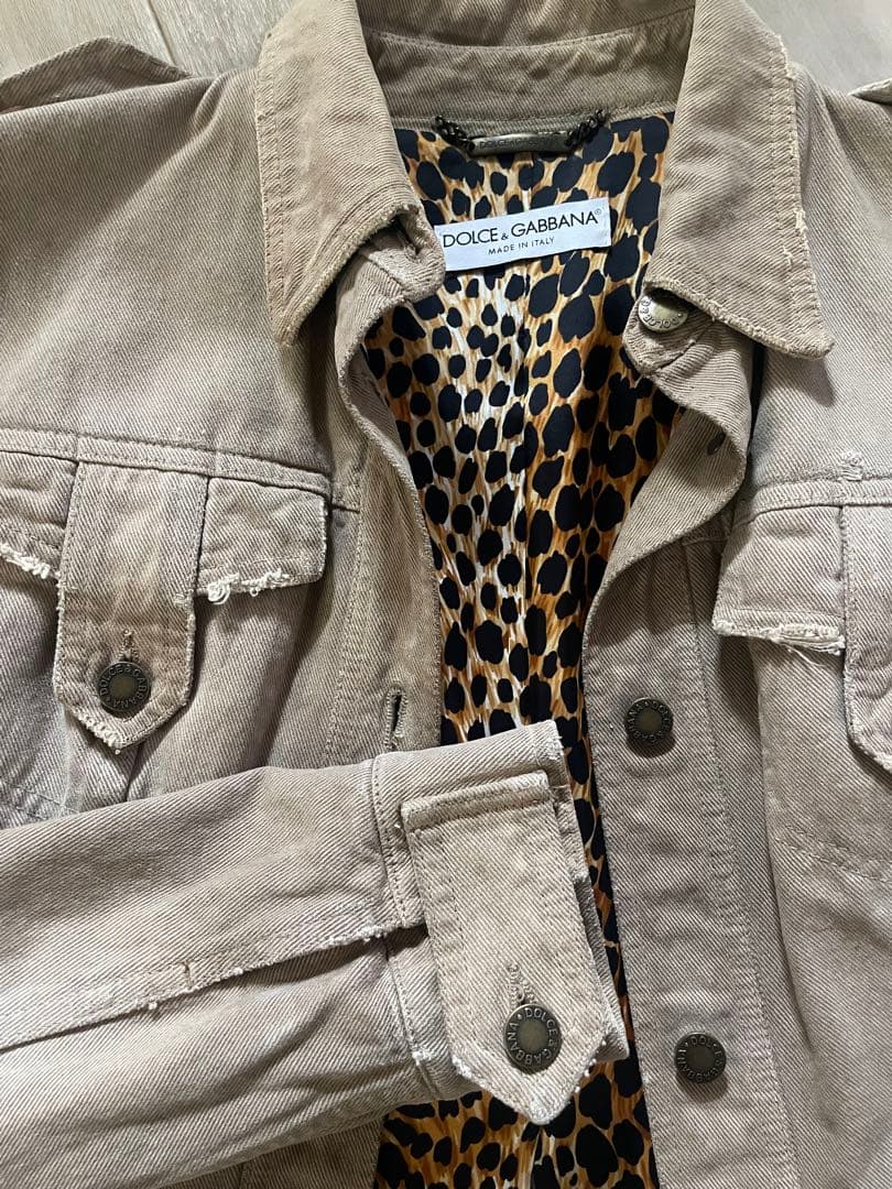 DOLCE & GABBANA ベージュデニムジャケット