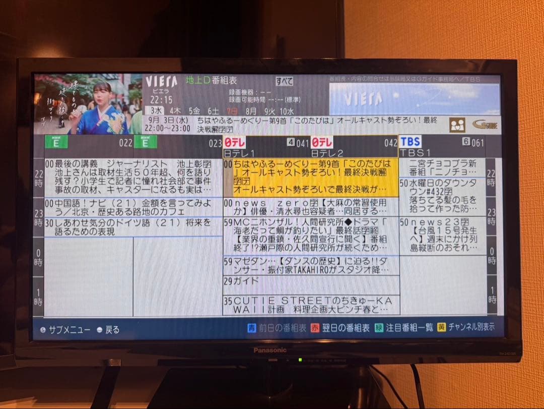 ⚠️即購入OK⚠️Panasonic TH-24D305 24インチテレビ リモコン