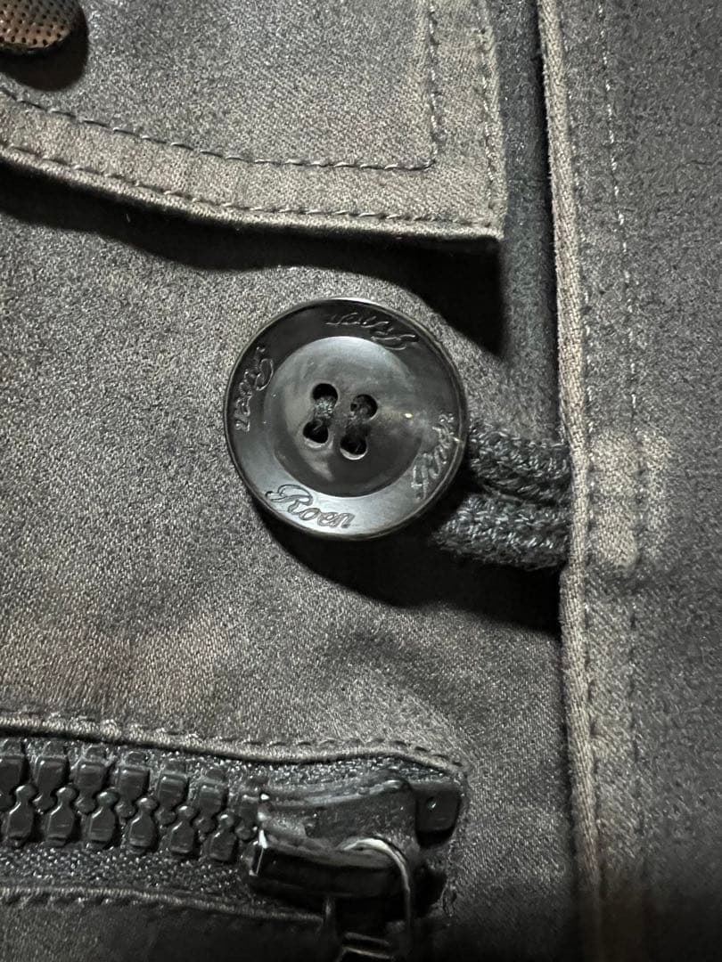 ROEN ロエン　ミリタリージャケット　レオパード コート アウター ファー　M