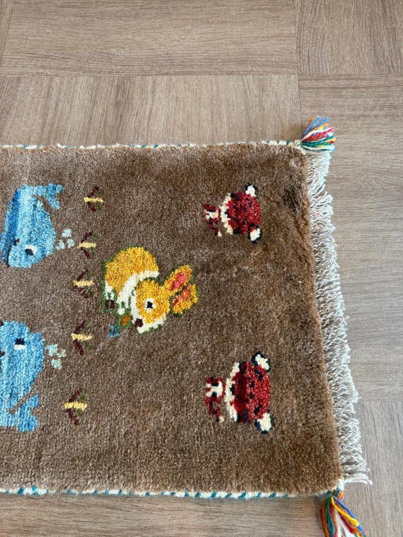 118x47cm ペルシャギャッベ ランナー (ギャベ) ペルシャ絨毯 ギャッベ