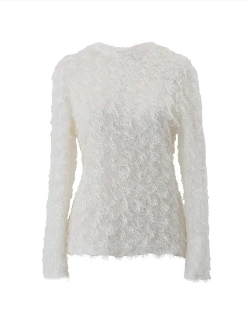 Cygne シーニュ　ファンシートップス Sara ホワイト　1