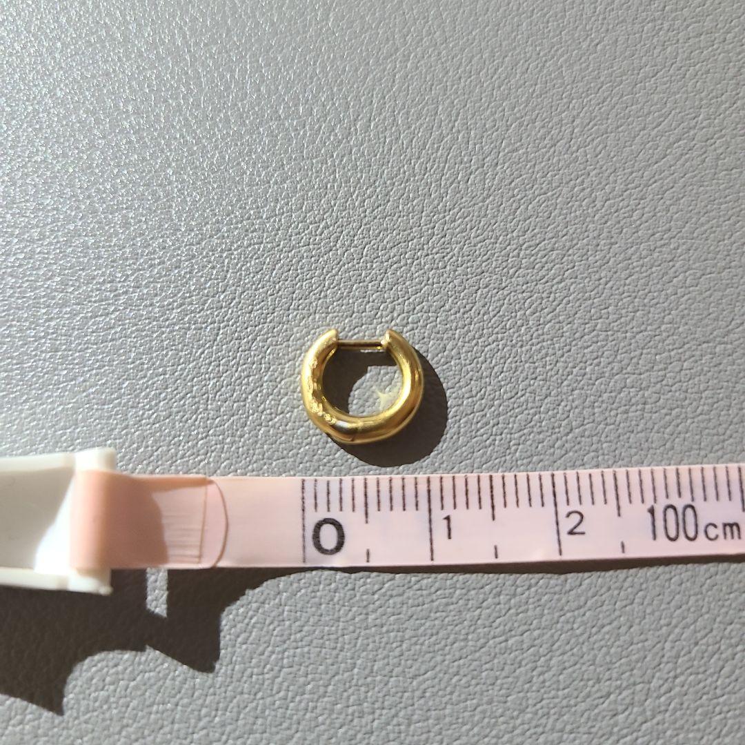 hum フープピアスK18【片耳のみ】