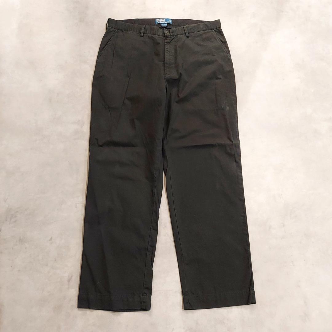ポロバイ ラルフローレン W35 ポロチノ チノパン 古着 黒 17873
