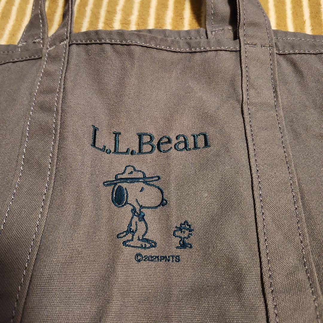 L.L.Bean スヌーピー トートバッグ ダークグレー