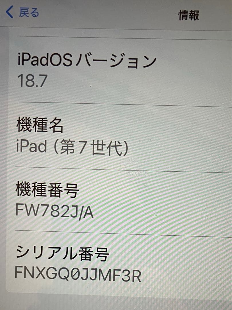 うるる様　iPad本体（第7世代）