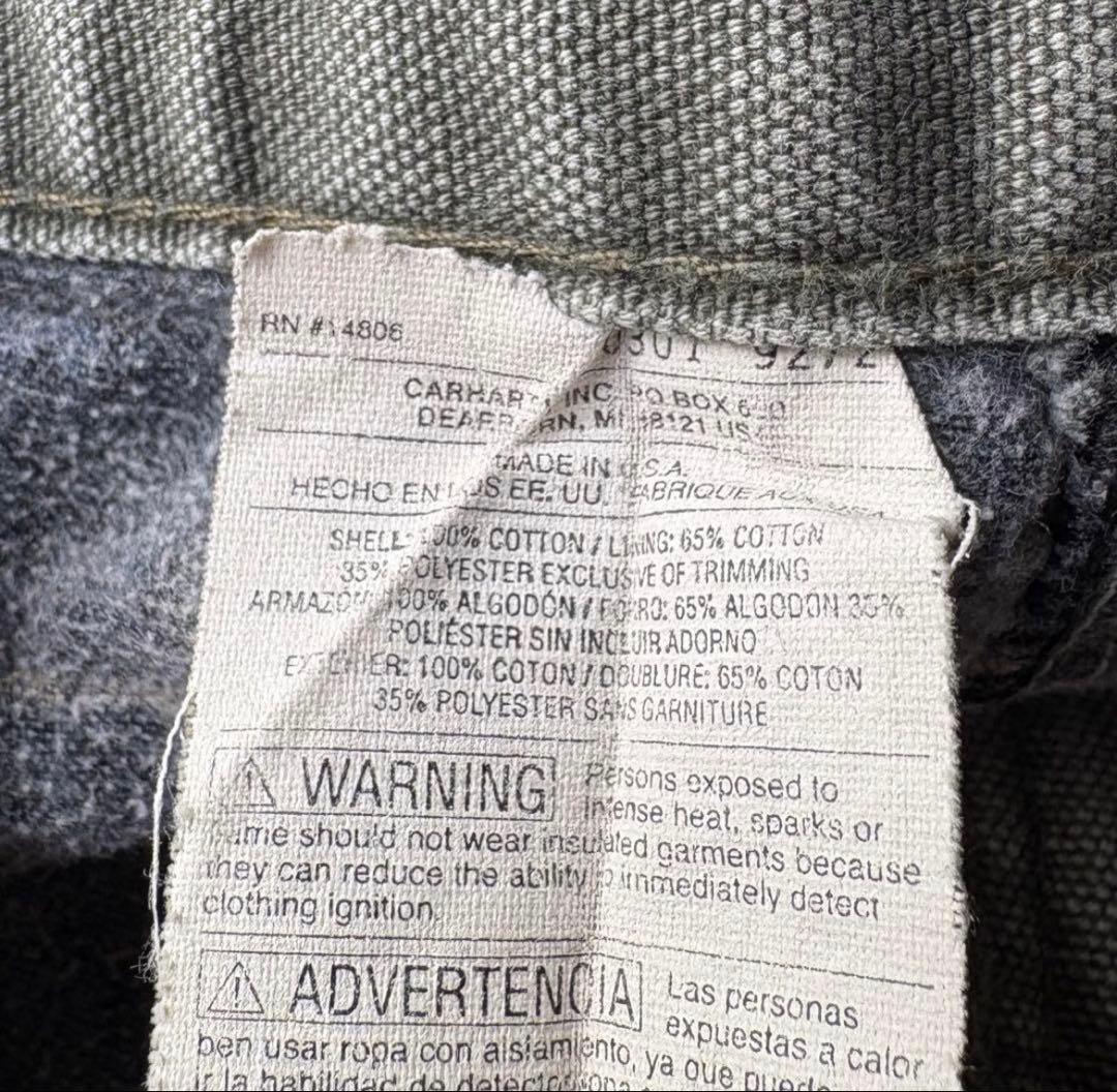 Carhartt カーハート 裏地チェック ダック ペインターパンツ 34