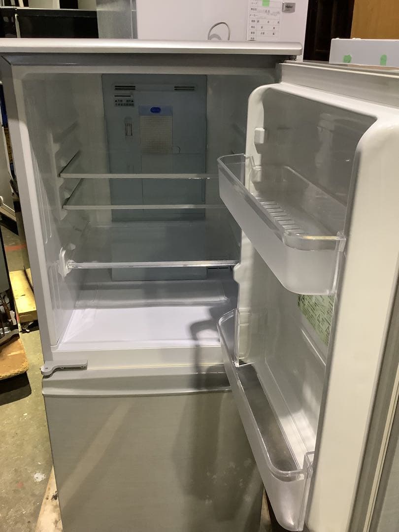 シャープ 2ドア冷蔵庫 SJ-PD14W-S 137L 2019年製