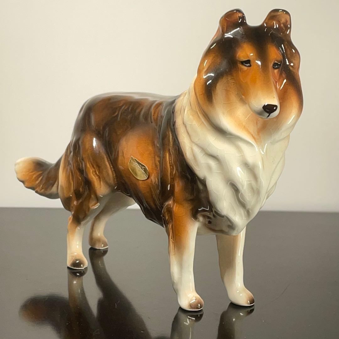 【美品・希少】加藤工芸 陶器製 犬の置物 4体セット KATO KOGEI