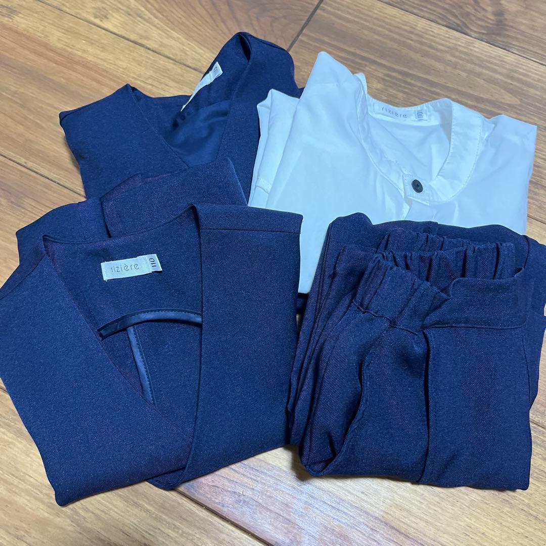 riziere リジェール　ノーカラージャケット　セットアップ　110