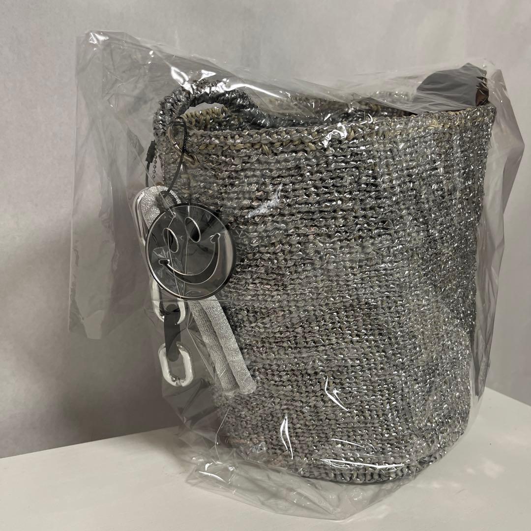 meong blue サイザルバッグ