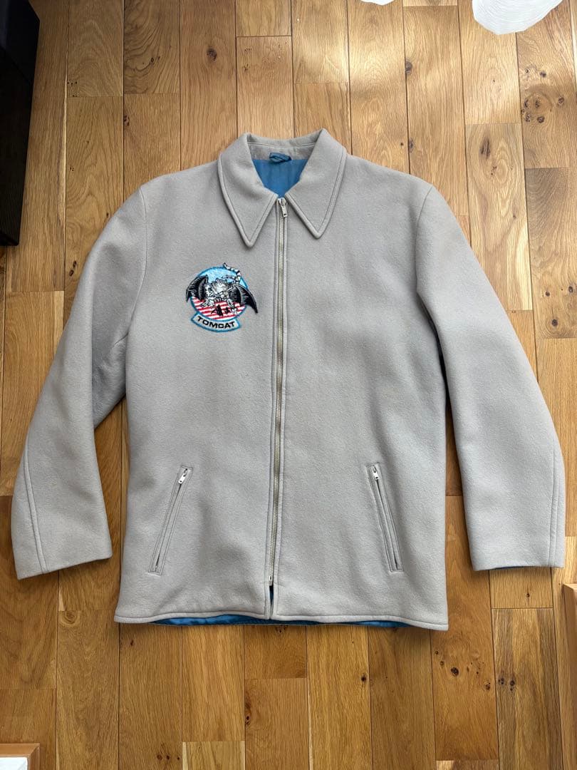 ドラゴン刺繍 ミリタリージャケット　スーベニア　完全一点物　スカジャン