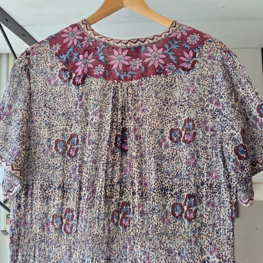 古着屋ロングビーチ購入⭐︎インド綿ワンピース