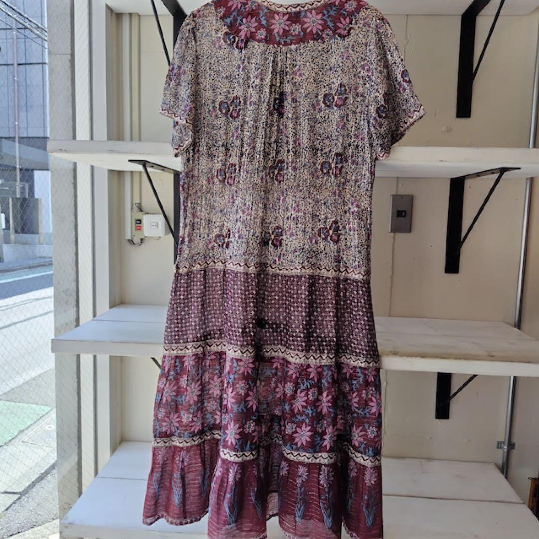 古着屋ロングビーチ購入⭐︎インド綿ワンピース