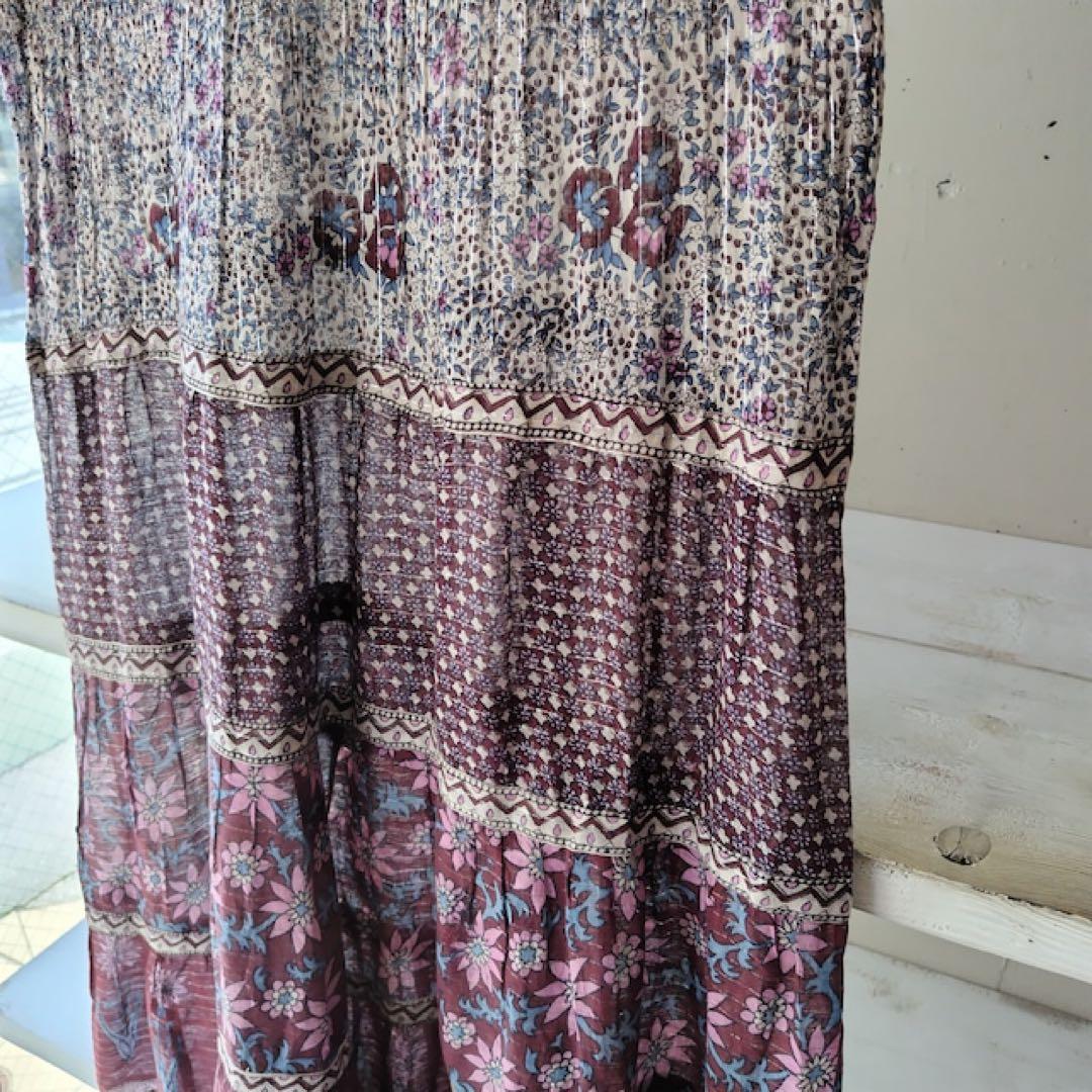 古着屋ロングビーチ購入⭐︎インド綿ワンピース